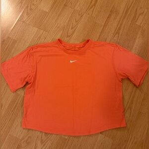 Nike Girl’s Orange Cropped T-Shirt